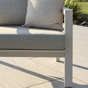 Nova - Phoenix 3 Seater Sofa Set with Rectangular Coffee Table - Pebble