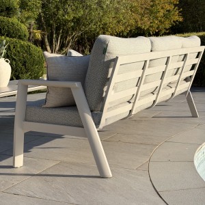 Nova - Phoenix 3 Seater Sofa Set with Rectangular Coffee Table - Pebble