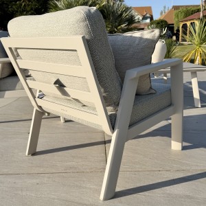 Nova - Phoenix 3 Seater Sofa Set with Rectangular Coffee Table - Pebble