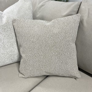 Beige Textured Outdoor Cushion
