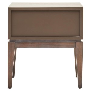 Maya One Drawer Antique Grey Side Table