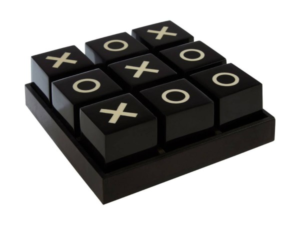 Beckford Games Small Black and White Noughts & Crosses Game