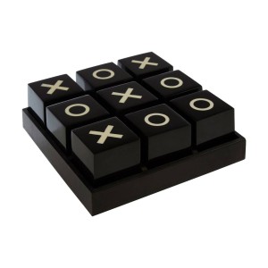 Beckford Games Small Black and White Noughts & Crosses Game