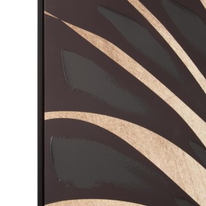 Asia Canvas Black Leaf Design Wall Art