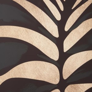 Asia Canvas Black Leaf Design Wall Art