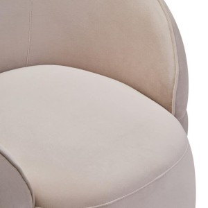 Farrah Stone Velvet Curved Chair