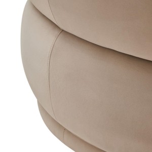 Farrah Stone Velvet Curved Chair