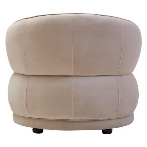 Farrah Stone Velvet Curved Chair