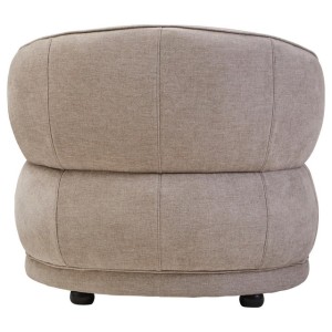 Farrah Taupe Chenille Curved Chair