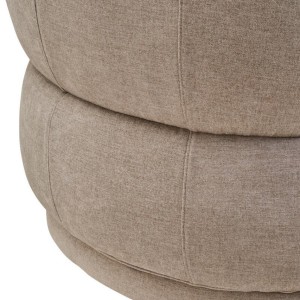 Farrah Taupe Chenille Curved Chair