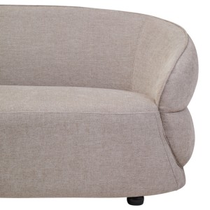 Farrah Taupe Chenille Three Seater Sofa