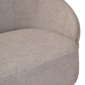 Farrah Taupe Chenille Three Seater Sofa
