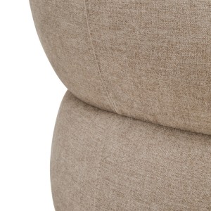 Farrah Taupe Chenille Three Seater Sofa