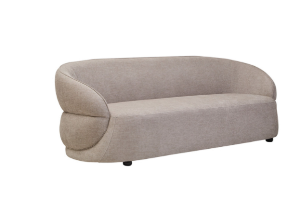 Farrah Taupe Chenille Three Seater Sofa