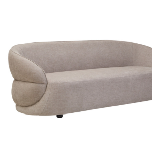 Farrah Taupe Chenille Three Seater Sofa