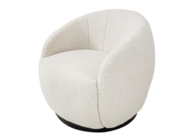 Boucle Swivel Chair