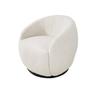 Boucle Swivel Chair