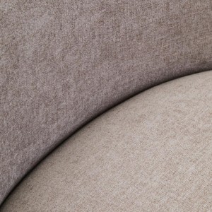 Dante Taupe Chenille Curved Chair