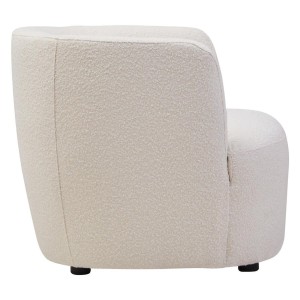 Paris Textured Cream Curved Chair