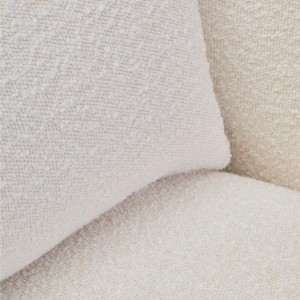 Paris Textured Cream Curved Chair