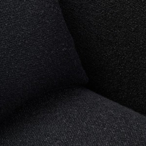 Paris Textured Black Curved Chair