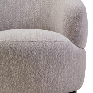 Barca Textured Grey Curved Swivel Chair