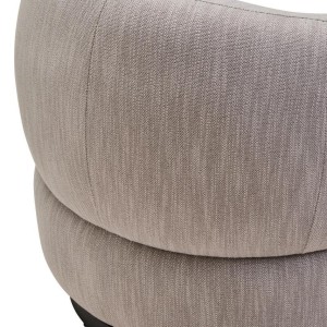 Barca Textured Grey Curved Swivel Chair