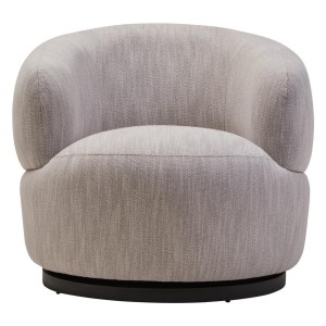 Barca Textured Grey Curved Swivel Chair