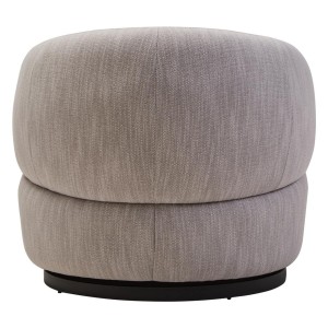 Barca Textured Grey Curved Swivel Chair