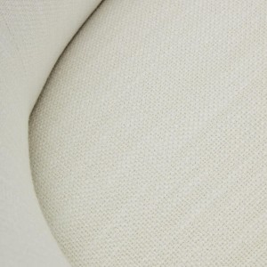 Barca Textured Cream Curved Swivel Chair