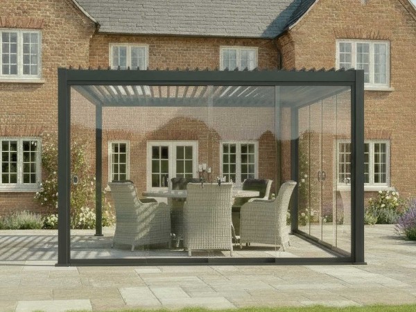 Nova - Titan 3m Glass Sliding Doors - Grey