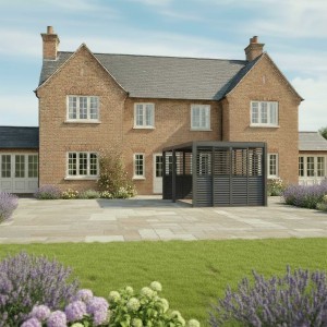 Nova - Titan Louver Sliding Doors for 4m Side - Grey