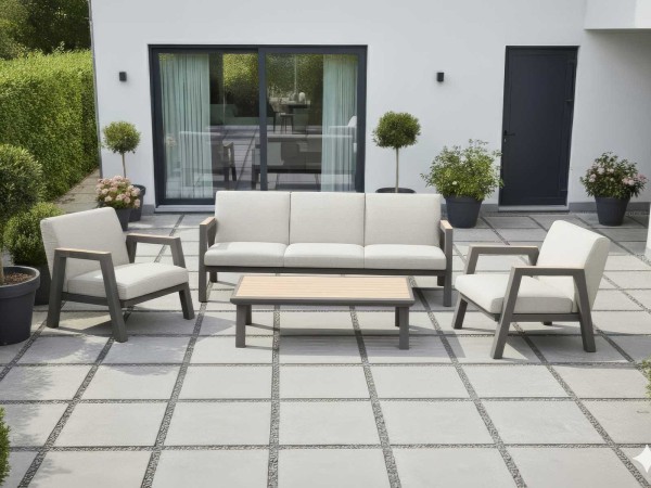 Nova - Hunter 3 Seater Sofa Set with Rectangular Coffee Table - Bronze