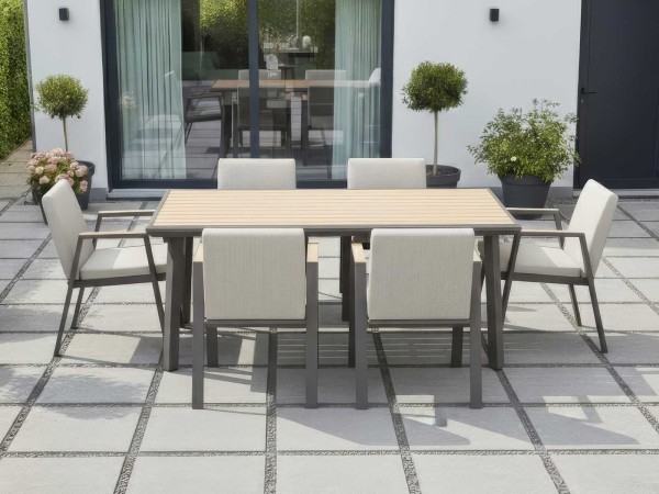 Nova - Hunter 6 Seat Rectangular Dining Set - Bronze
