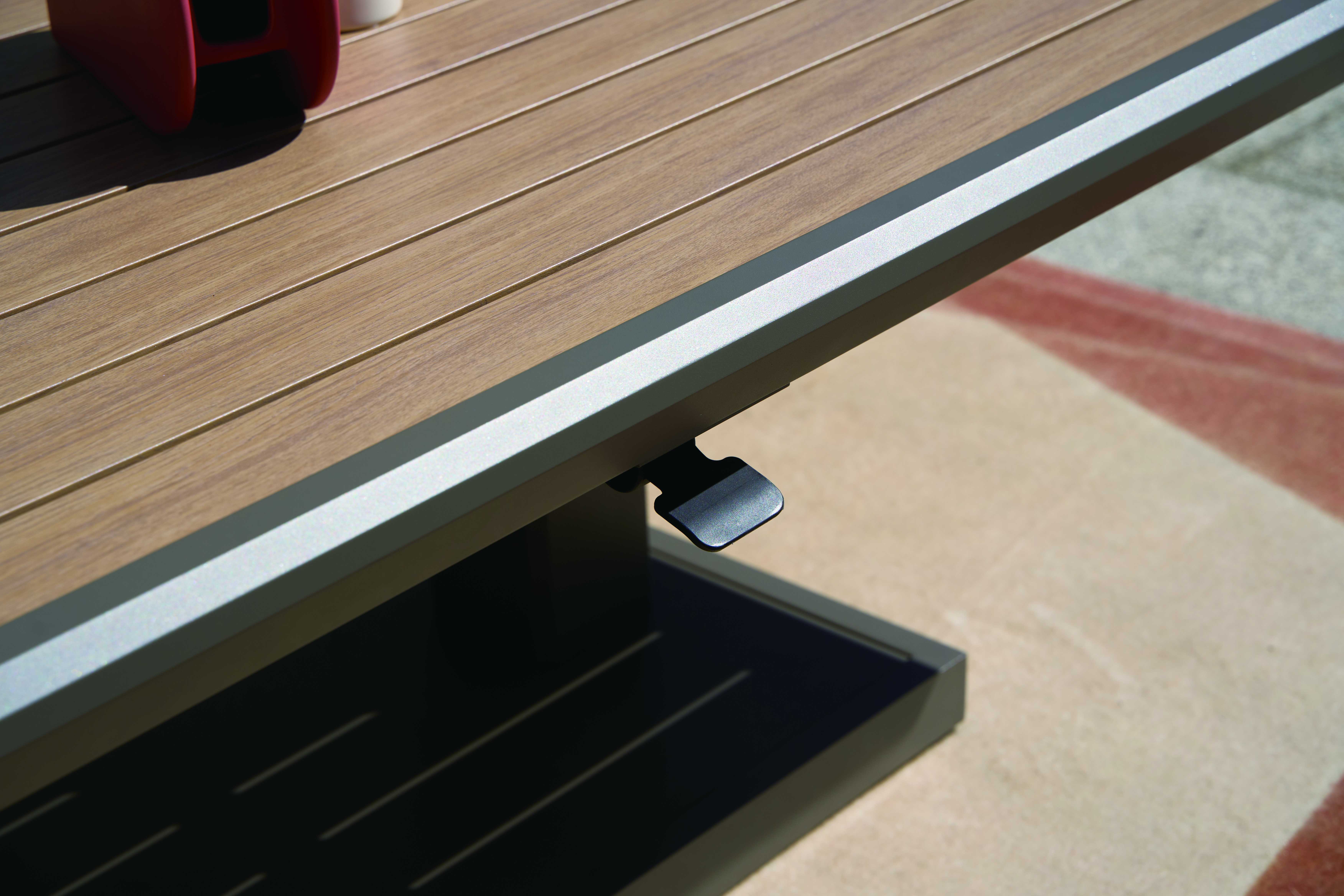 Nova - Hunter L-Shaped Corner Sofa Dining Set with Rectangular Rising Table - Bronze