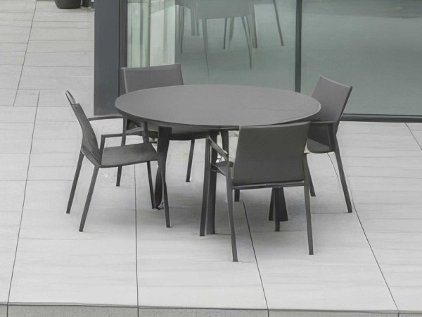 Nova - Phoenix 4 Seat 1.2m Round Dining Set - Grey