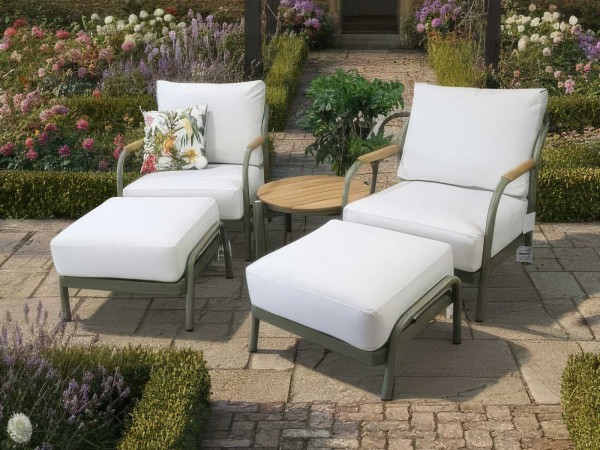 Nova - Ashley 5pc Lounge Set with Round Side Table - Green