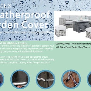 Cover Pack for Chimes Monaco Right Hand Corner Firepit Set