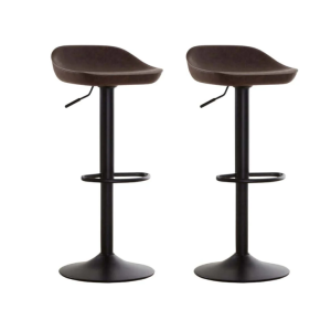 Dakota Set Of Two Mocha Bar Stools