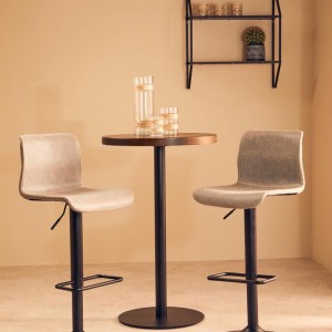 Dakota Set Of Two High Back Ash Bar Stools
