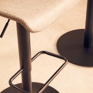 Dakota Set Of Two High Back Ash Bar Stools