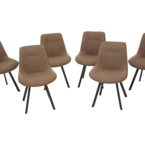 Westfield Brown Dining Table with 6 Chairs Set