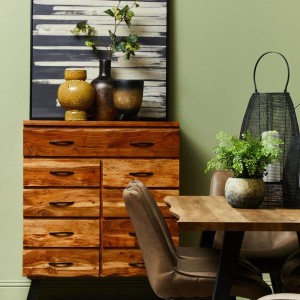 Westfield Brown Dining Table with 6 Chairs Set