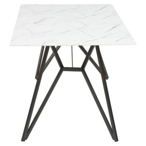 Westley Marble Effect Dining Table with 6 Chairs Set