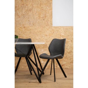 Westley Marble Effect Dining Table with 6 Chairs Set