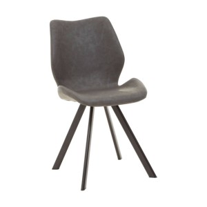 Maya Round Marble Effect Dining Table with 6 Chairs Set