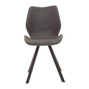 Maya Round Marble Effect Dining Table with 6 Chairs Set