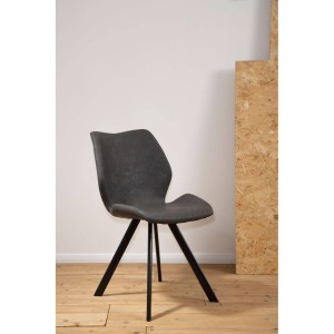 Maya Round Marble Effect Dining Table with 6 Chairs Set