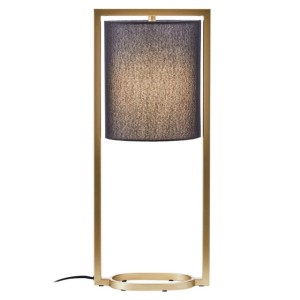 Leia Black Shade With Gold Finish Metal Frame Table Lamp