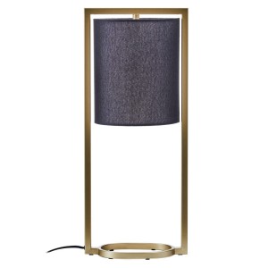 Leia Black Shade With Gold Finish Metal Frame Table Lamp